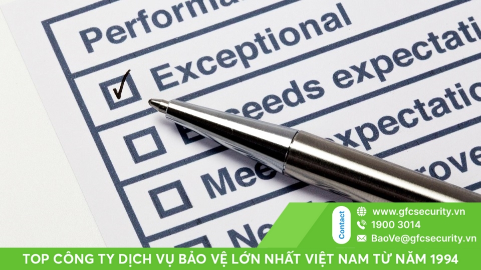 Tải file phiếu đánh giá nhân viên bảo vệ mới nhất