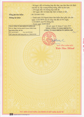 Chứng nhận giải thưởng gfc security