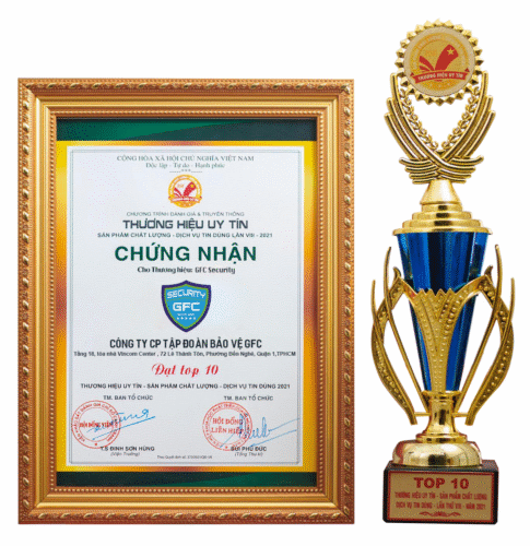 Chứng nhận giải thưởng gfc security