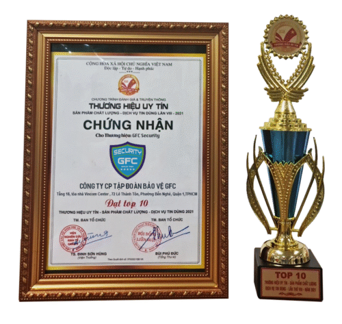 Chứng nhận giải thưởng gfc security