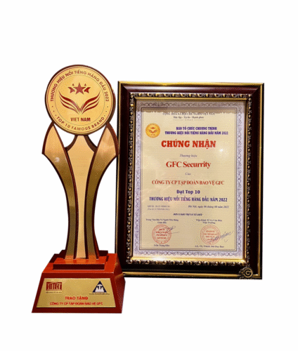 Chứng nhận giải thưởng gfc security