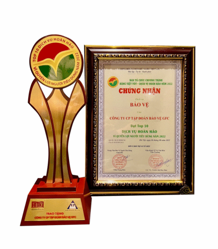 Chứng nhận giải thưởng gfc security