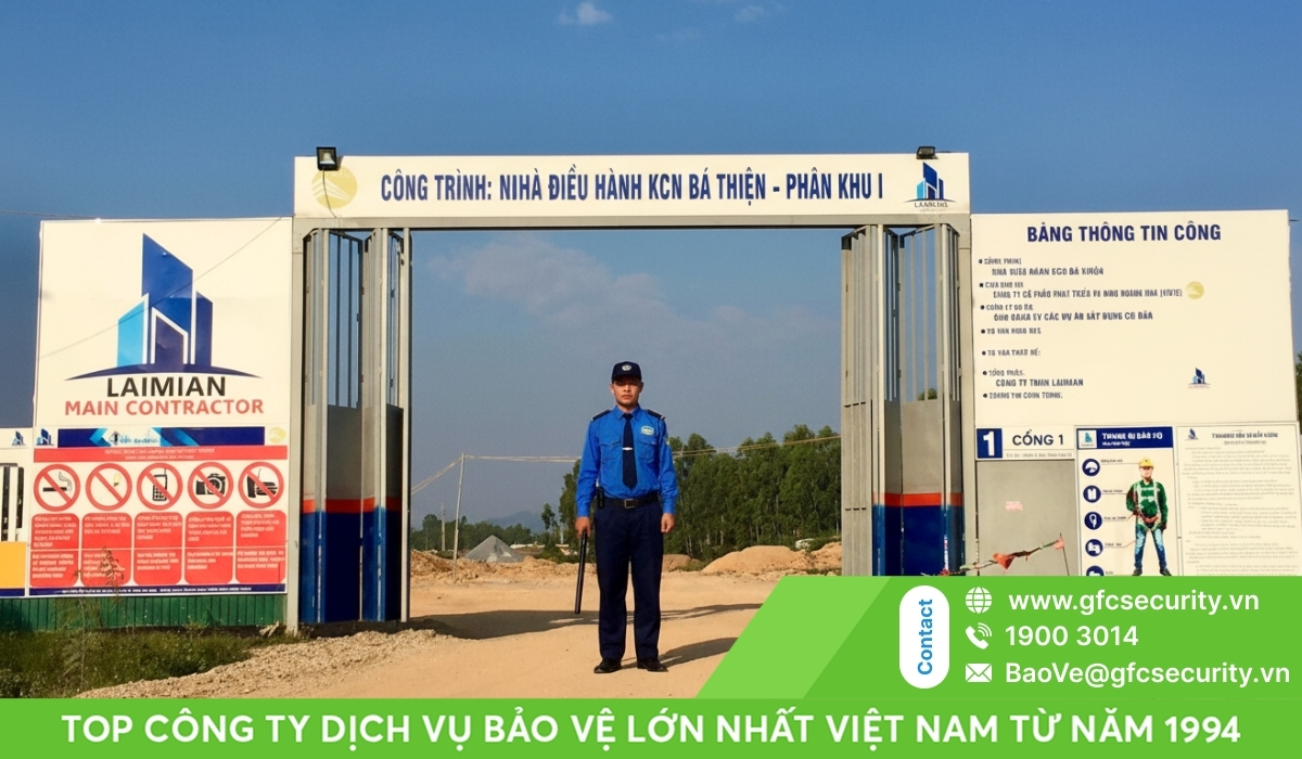 dịch vụ bảo vệ công trường